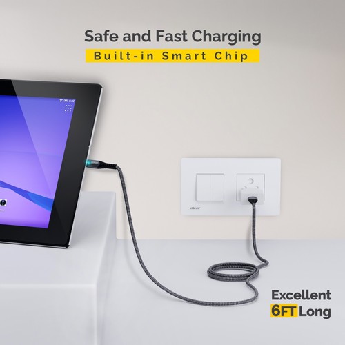 2 Pack USB C Fast Charger Cable for Samsung S25 S24 S23 S22 A14 A15 A53 A54 Fold - Picture 20 of 26