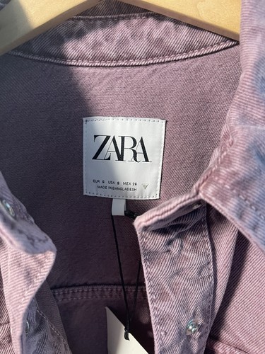 Zara oversize denim jacket S NWT - Picture 3 of 6
