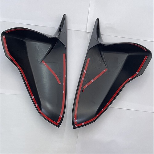 2PCS For Hyundai Veloster 2018-2023 Gloss Black Side Mirror Cover Overlay Cap - Picture 7 of 7
