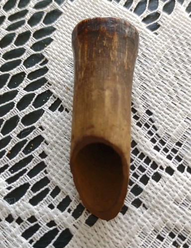 PRIMITIVER BEHÄLTER MIT KAPPE ODER INDIANISCHES ARTEFAKT UNBEKANNTES MYSTERIÖSES OBJEKT RELIKT 4,5" - Bild 4 von 6