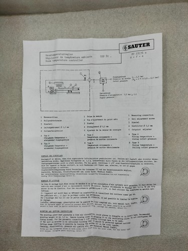 SAUTER TSP80BF117 ROOM TEMPERATURE CONTROLLER - Picture 6 of 10