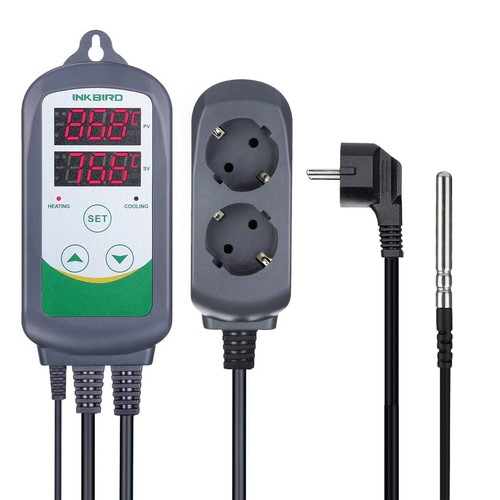 Inkbird Digital ITC-308 Regulator temperatury chłodzenia cieplnego Termostat Plug And Play C/F - Zdjęcie 1 z 10
