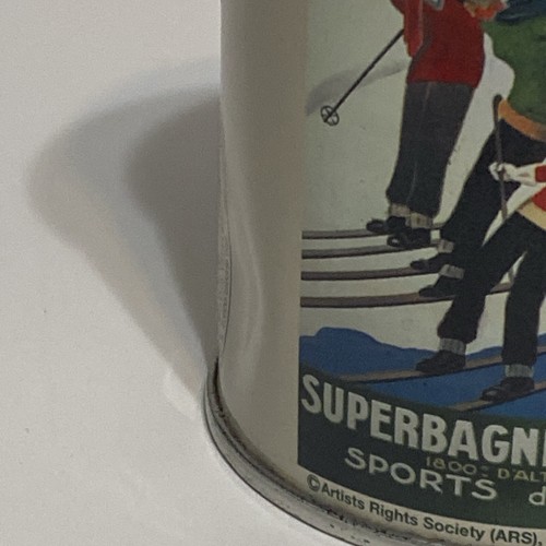 Collectible Metal Hot Cocoa Mix Canister - Empty W/Small Dent In Side - Bild 10 von 12