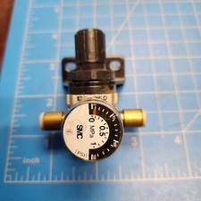 SMC AR10-M5-NZ 1/4" Regulator 7-100PSI with Gauge & Bracket[OF18]