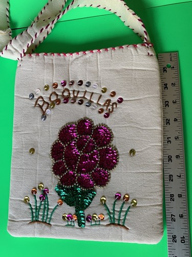Boquillas, Mexico Embroidered Sequins Small Bag Purse Souvenir/ Little People - Picture 4 of 5