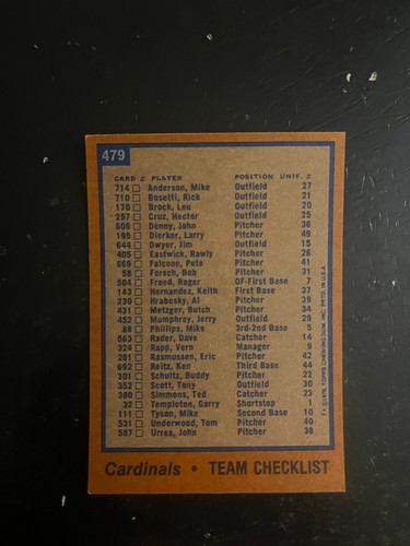 1978 Topps Baseball Cards 400-599) - Pick The Cards to Complete Your Set - Picture 161 of 400
