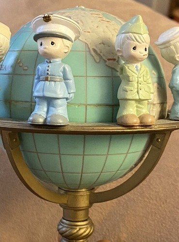 Globo musical Enesco Precious Moments 7" 1991 Bendice a quién sirve al país - Imagen 10 de 10