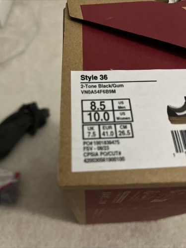 Vans Style 36  2-Tone Black/gum 8.5 Men - Bild 14 von 15