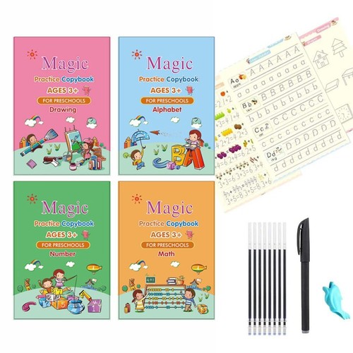 11/23Pc Magic Practice Copybook Number Book Set Writing Preschooler Pen Reusable - Picture 22 of 25