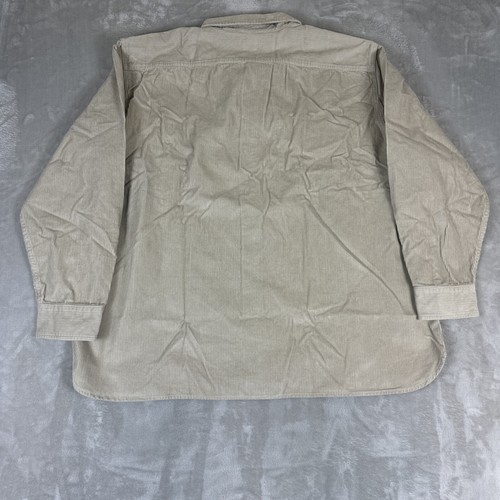 Levi's The Worker Men's Size 2XL Beige Corduroy Button Up Shirt Cotton Workwear - Picture 9 of 9