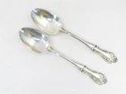 International Silver JOAN OF ARC Sterling Silver 2 Serving Spoons 8.25" 117grams