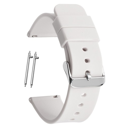 Silicone Rubber Watch Band Quick Release Replacement Strap 14 16 18 20 22 24mm - Picture 8 of 21