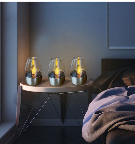 Solar Kerzen 5er Set LED Solarleuchte Garten Deko Kerzenleuchten Außen Lampe Neu - Bild 9 von 11