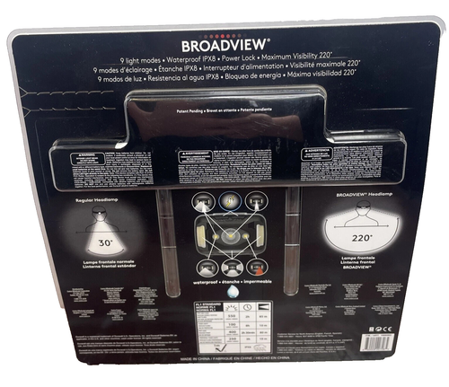 Faros Duracell 3 LED 550 Lúmenes Pilas Incluidas Broadview 220 Deg Vision - Imagen 4 de 4