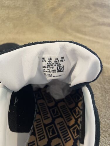 Size 10.5 PUMA Suede Classic Sneakers (Black/white) - Picture 5 of 5