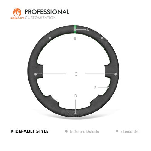 MEWANT Hand Stitched Suede Steering Cover for Kia Cerato Soul 2005-2012 - Imagen 10 de 11