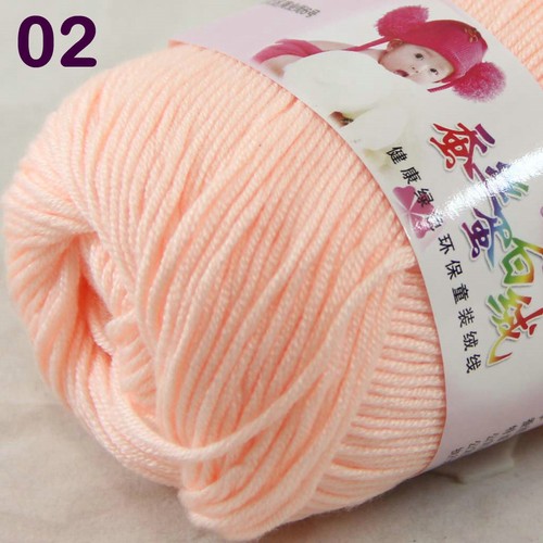 1skeinx50g Baby Cashmere Silk Wool Children hand knitting Yarn 1802 Flesh Pink - Picture 1 of 24