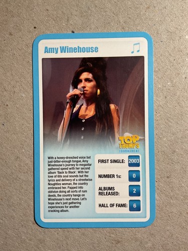 Top Trumps Tournament 2009 Pop Stars Music Trading Cards Pack Fresh - Pick One - Picture 18 of 31