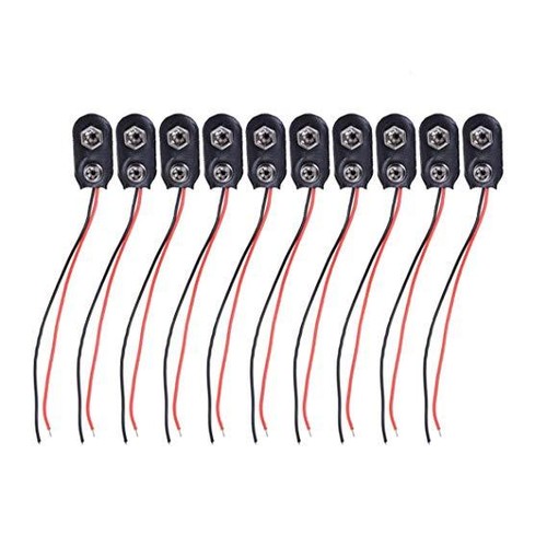 10 Piezas I Tipo 12cm Conexión de Cable 9V Clip de Batería Conector Hebilla Batería - Imagen 1 de 2
