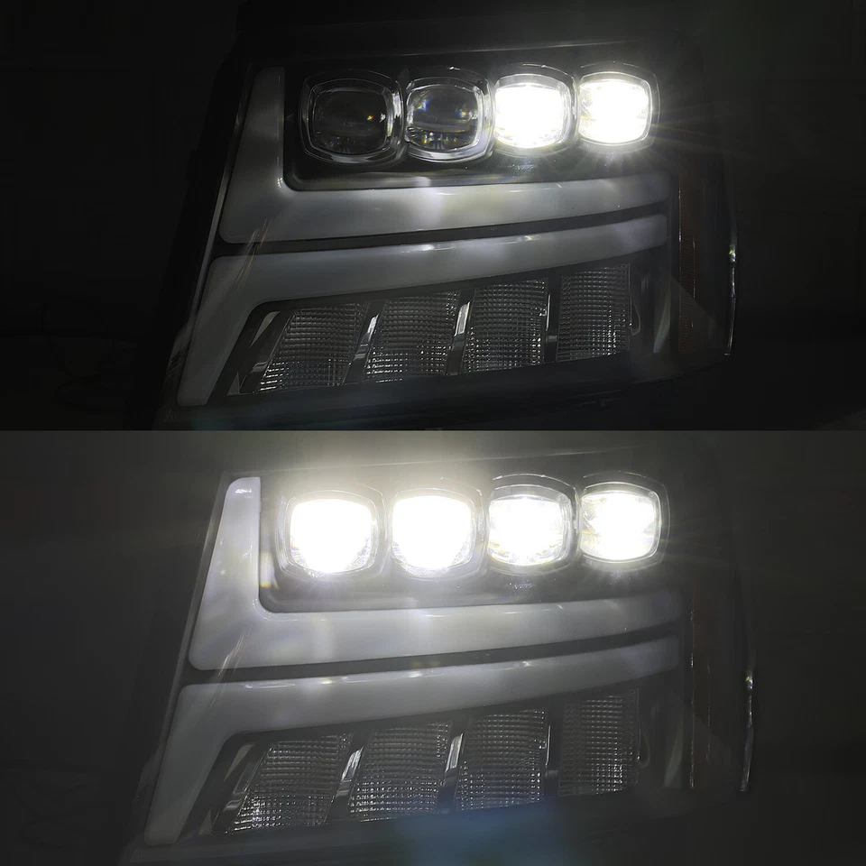Faros negros para Chevrolet Tahoe/07-13 Avalanche serie LED NOVA Foto 3 de 4