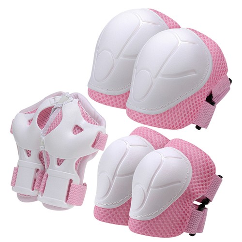 6PCS Brace Kids Cycling Roller Skating Elbow Knee Hands Wrist Guard Pads Set - Picture 21 of 26