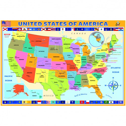 Puzzle - Map Of The United States - 200 Pieces - Picture 2 of 4