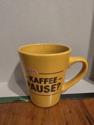 Twix Werbetasse Becher Kaffeepause Mach ich mit Links 