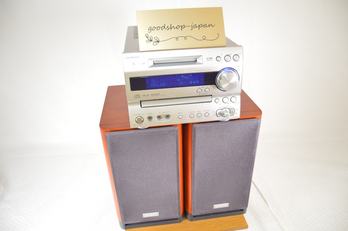 ONKYO ジャンク　CD/MD TUNER AMPLFER FR-N9X ONKYO FR-N9X CD MD Recorder Amplifier Mini Component Stereo W