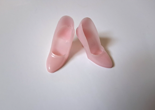 1960s Vintage Original Mattel Barbie Japan Lt Pink Closed Toe Heels/Shoes VGUC!
