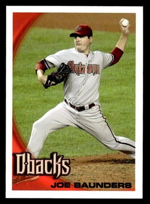 Joe Saunders 2010 Topps Update Missing Foil & Logo #US-229 Diamondbacks ESE