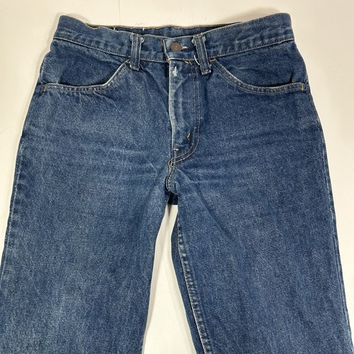 Vintage 1970s Levi’s 684 0217 Orange Tab Bell Bottom Jeans Sz 29 Waist 33 Length - Bild 3 von 11