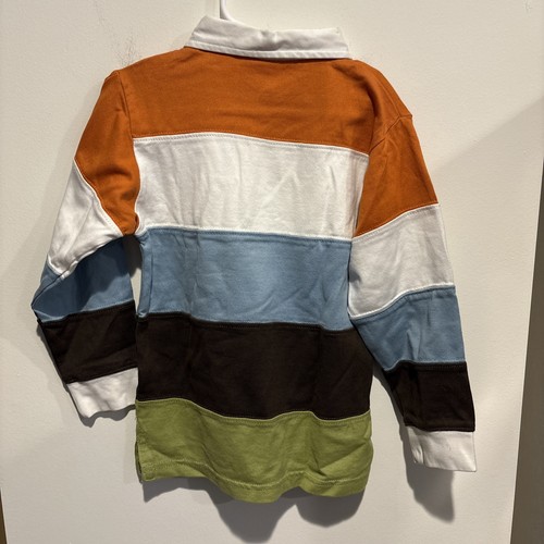 Gymboree Collared Rugby Style Shirt Polo Striped Long Sleeve Size 4T NWT - Picture 4 of 4