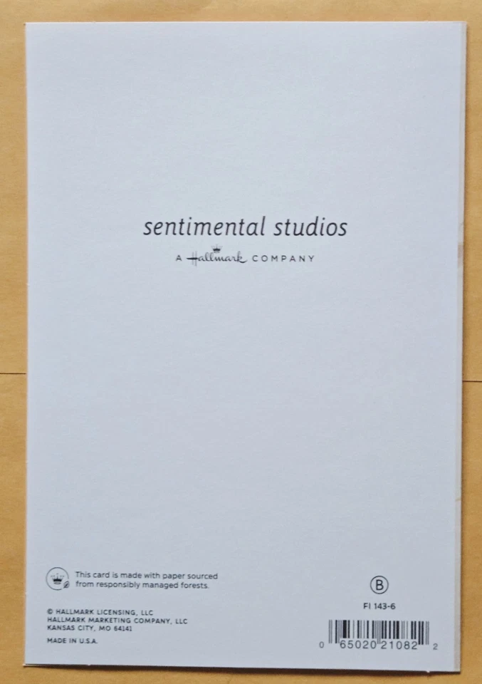 Tarjeta de felicitación feliz día del padre/marido gran formato (+ sobre 5,5x8") Foto 3 de 4