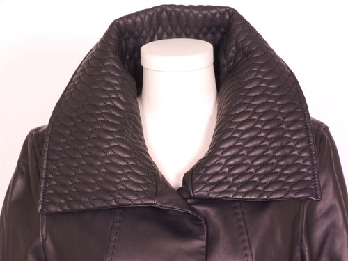 SIENA Very Soft Beautiful Ladies Black Leather Jacket SZ L US SZ 8 - Picture 2 of 6