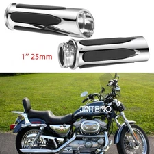 1" Motorcycle Handlebar Hand Grips For Harley Touring Dyna Sportster XL 883 1200