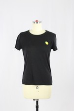 Aritzia SUNDAY BEST Candy Black Cotton Modal Jersey Lemon T-Shirt, Size S