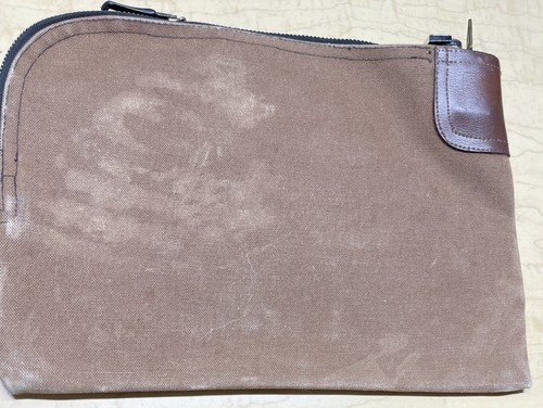 Vtg Embroidered Loomis Armored Car Zip Money Deposit Bag Arcolock & Key 8.5x12” - Picture 7 of 12