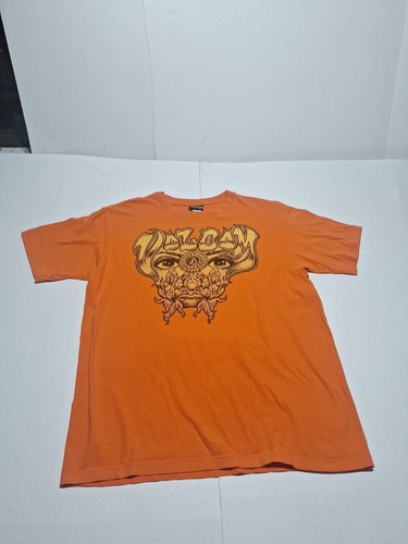 Volcom Y2K Camiseta Hombre Talla Grande Naranja Abstracto Hombre Azteca - Imagen 2 de 23