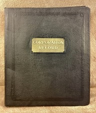 Vintage Corporation Record Business Documents Binder Hard Back W/Tabs NEW