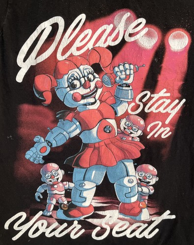 Five Night's At Freddys Sister Location Video Game T-shirt Woman’s Size X-Small - Picture 2 of 4