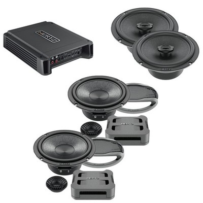 Hertz HCP 4D Amp + CK 165 6.5'' Component + CX 165 Coaxial Speakers