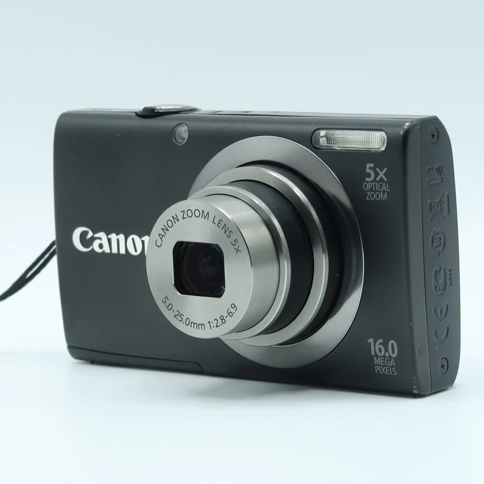 Canon PowerShot A2300 HD 16MP Compact Digital Camera Black Tested Full Kit - Image 4 of 4