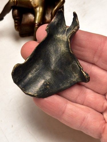 Bergmann Stil Österreich Wien Bronze Miniatur Akt Frau Sitz im Stuhl um 1900 - Bild 9 von 9