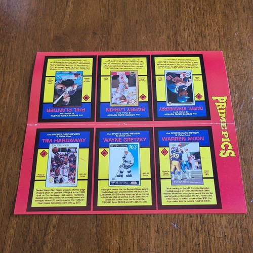 1992 Sports Card Review Prime Pics Card UNCUT Sheet Wayne Gretzky  - Picture 4 of 5