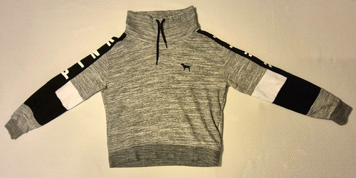 Felpa Victoria’s Secret ROSA collo cappuccio grigio taglia piccola imbuto cane pullover - Foto 2 di 15