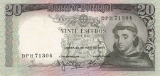 Portugal 20 Escudos 1964 UNC