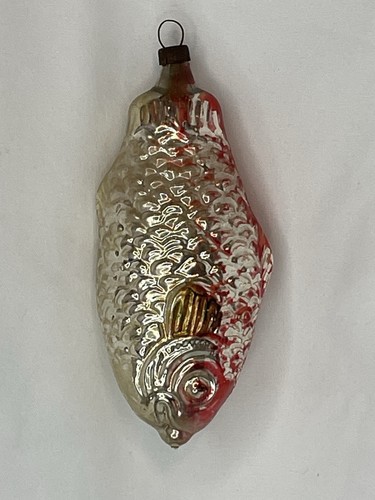 Vintage mundgeblasenes Glas Fisch Ornament - Bild 3 von 21