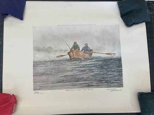 Special Limited Edition Print, Trout Unlimited,1971, K Wells Watercolor, 17/100