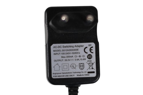 AC-DC SWITCHING ADAPTER 26V 0,4A 10,4W S012A2600400E 5,5X2,5 Netzgerät Netzteil - Bild 2 von 2