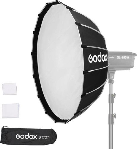 Godox S120T 120cm Stroble Flash Quick Release Umbrella Softbox Bowens Mount RZSP - Picture 1 of 7